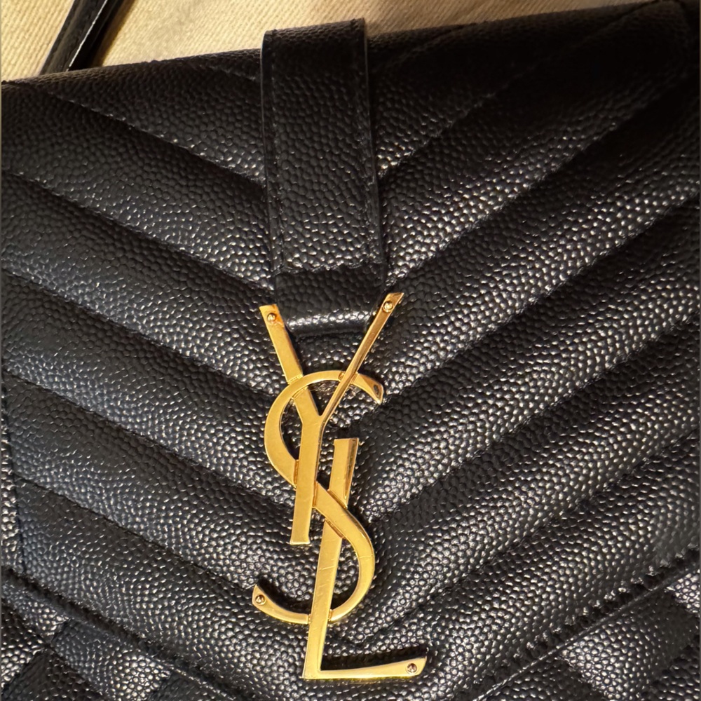New authentic Ysl grain, newest diamond style handbag, clutch.